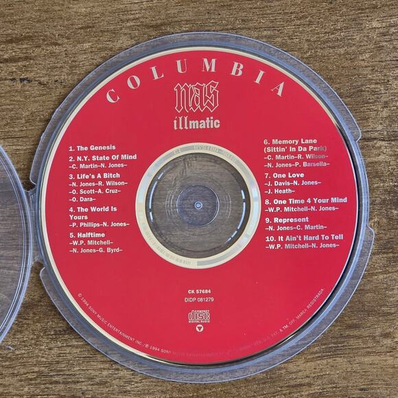 Nas Other - Vtg 1994 Nas ILLMATIC Hip Hop Rap